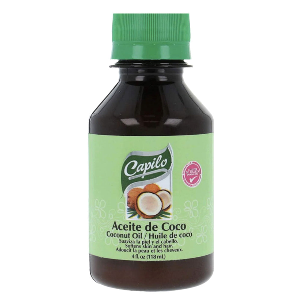 Capilo Coconut Oil for Strengthening Hair and Moisturizing Skin 4Oz (118ml)